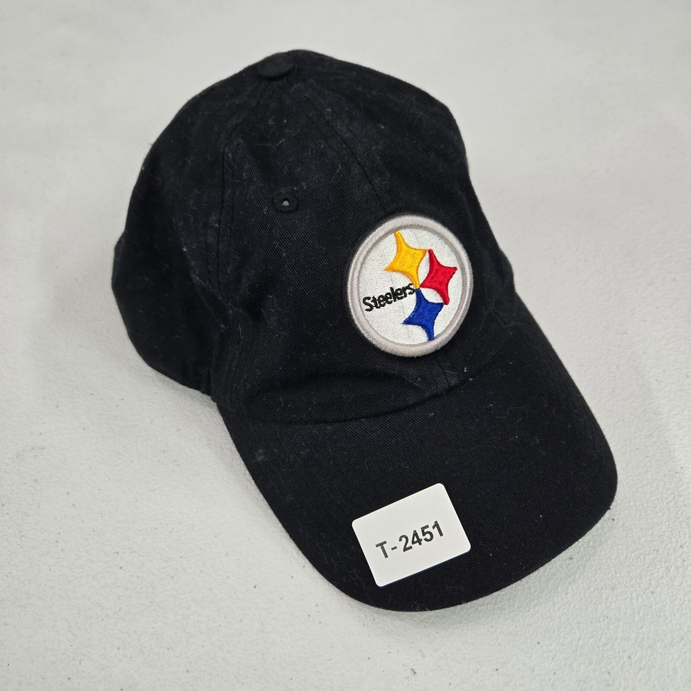 Pittsburgh Steelers Men Hat OS Black Baseball Cap Strapback Embroidered